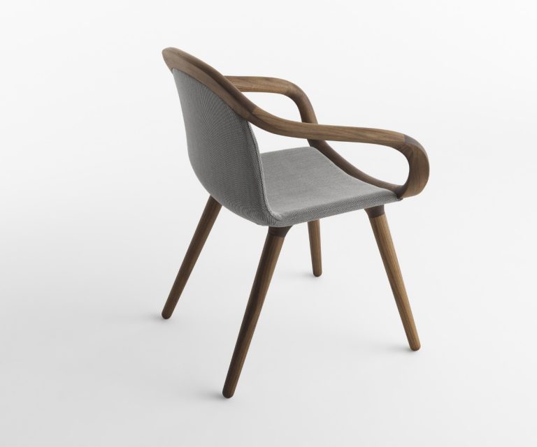 Ginevra • Wooden upholstered dining chair • Horm