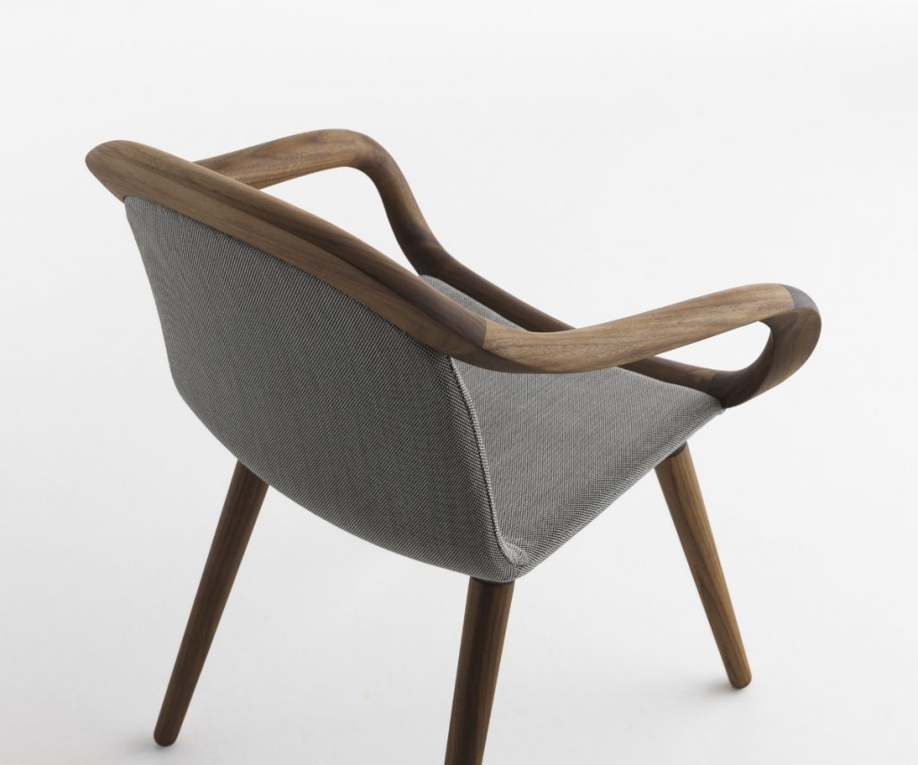 Ginevra • Wooden upholstered dining chair • Horm