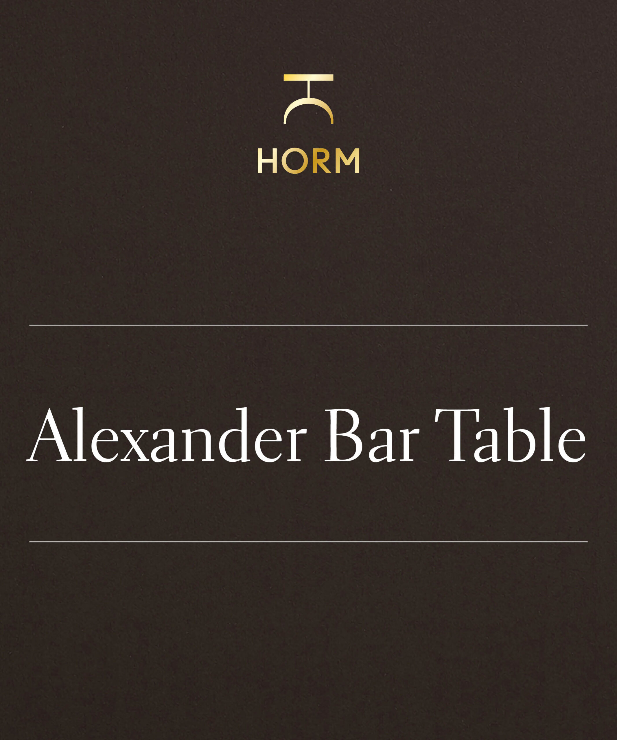 Alexander Bar Table